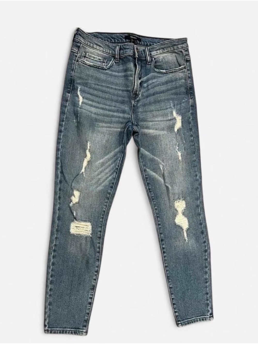 NWT Forever 21 Distressed Blue Jeans